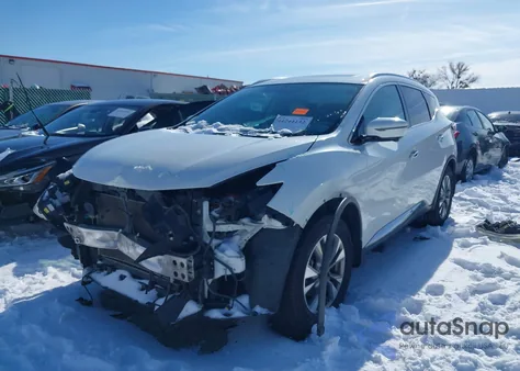 2017 Nissan Murano Sl из США, поврежденный, VIN 5N1AZ2MH0HN108392